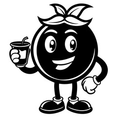 Blueberry Mascot Logos: Coffee, Books, Gaming, Boxing, and More - Vector Cartoon Illustrations, Blueberry mascot logos: creative, fun, and unique vector designs for digital projects.