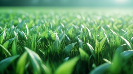 textured soccer game field - center, midfield. 3D Illustration.