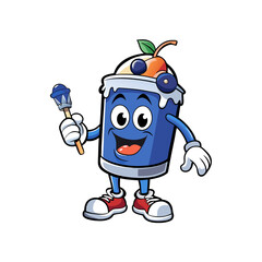 Blueberry Mascot Logos: Coffee, Books, Gaming, Boxing, and More - Vector Cartoon Illustrations, Blueberry mascot logos: creative, fun, and unique vector designs for digital projects.