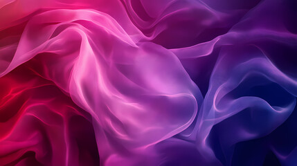 Obraz premium Wrinkled fabric with abstract texture. background dark- magic stage lighting isolated with white highlights, png. Diaphanous. Illustration