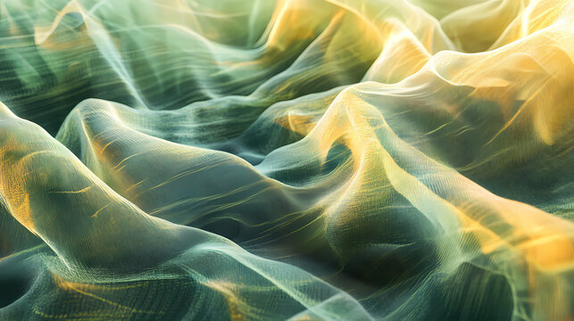 Soft sheer fabric draping elegantly in natural light. generative ai. Diaphanous. Illustration