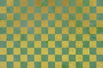 Japanese checkered pattern background. Illustration of traditional Japanese pattern designed in modern style with marble texture.