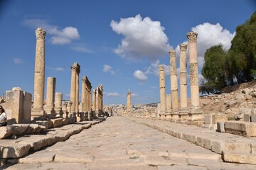 ruins of ancient roman in Jordan