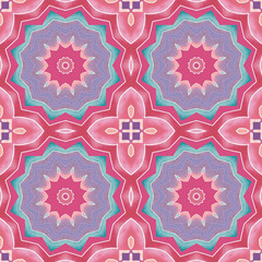 Patrón sin costuras Original. Colores. Formas. Estampa. Textura. Fondo. Caleidoscopio. Simétrico. Infinito