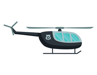 police air vehicle black helicopter