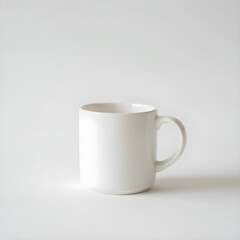Obraz premium White mug on white