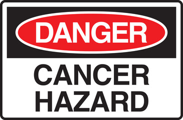 Danger Cancer Hazard Symbol Sign Vector Stock