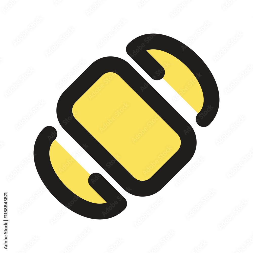 Aufkleber the image is a low-resolution pixel art rendering of a bee, primarily yellow and black.