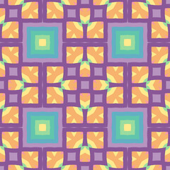 Patrón sin costuras Original. Colores. Formas. Estampa. Textura. Fondo. Caleidoscopio. Simétrico. Infinito