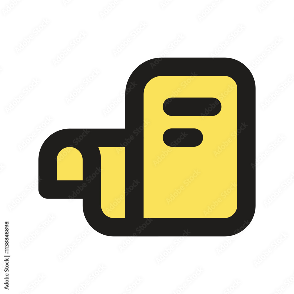 Poster the image shows a simple pixel art drawing of a yellow book likely representing a file or document.