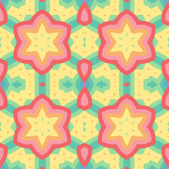 Patr&oacute;n sin costuras Original. Colores. Formas. Estampa. Textura. Fondo. Caleidoscopio. Sim&eacute;trico. Infinito