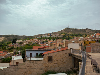 Narrow streets of Lefkara with vibrant colors and traditional architecture