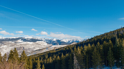 Ski day at Vail Colorado in the Rocky Mountains. © LauraLee
