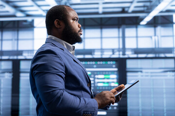Supervising manager in data center implements backup solutions to protect against data loss using...