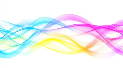 Fototapeta premium Abstract Neon Lines on a Muted Background