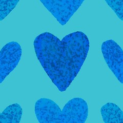 Valentine hearts seamless 14 February love pattern for wrapping paper