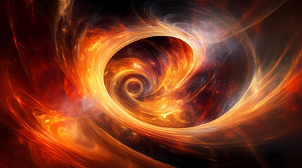 Abstract swirling digital vortex tunnel. Vortex. Illustration