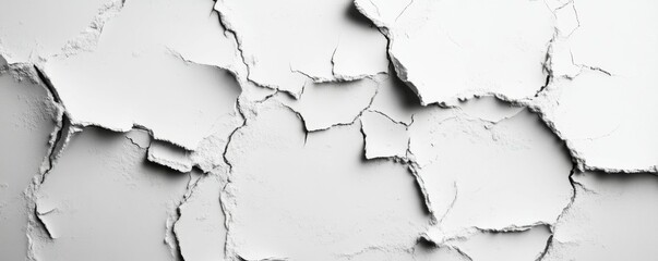 White Grunge Stucco Texture Wallpaper. Premium Light Grey Background with copy-space.