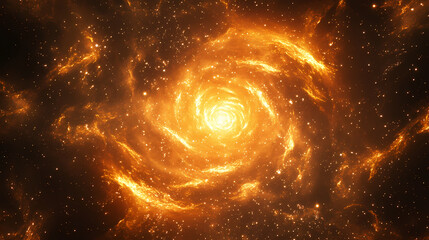 Obraz premium Abstract energy field with glowing light in cosmic space. Vortex. Illustration