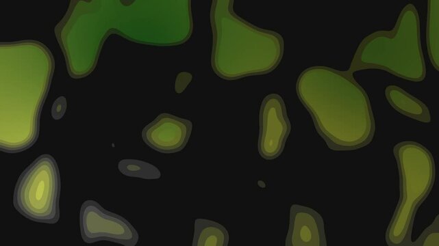 Abstract black background with yellow-green spots