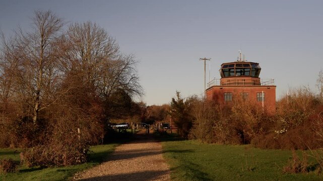 Ex RAF Greenham Common Disused Control Tower, Newbury in Berkshire