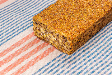 Bread made from natural products, useful for vegetarians and healthy lovers