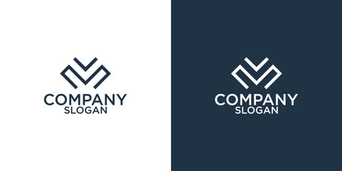 Obraz premium letter m abstract monogram logo design vector