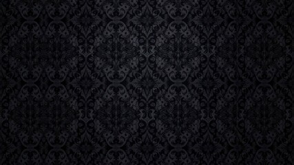 Intricate seamless gothic damask wallpaper design with dark and elegant motifs, seamless, wallpaper, dark