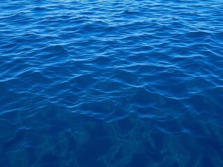 Obraz premium Ripple pattern of deep blue sea texture resembling the calm and vastness of the ocean, majestic, rippling, peaceful