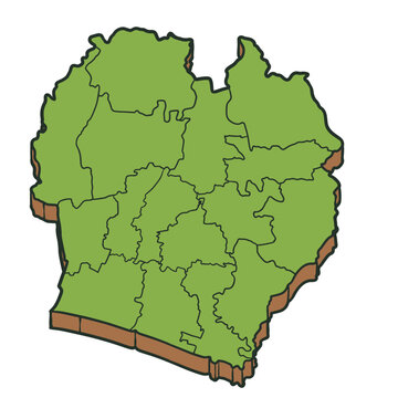 Purworedjo City Map Isometric