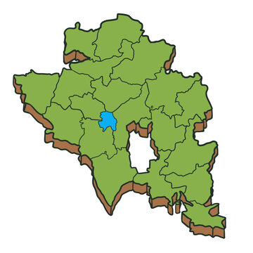 Semarang City Map Isometric