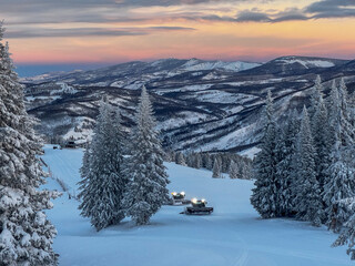 vail in the winter 