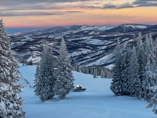 vail in the winter 