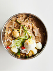 Bowl of Penang Laksa for lunch
