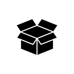 Box icon logo design. box sign and symbol, parcel, package