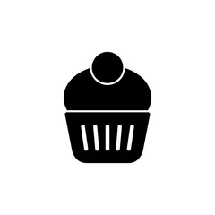 Cup cake icon logo design. Cup cake sign and symbol