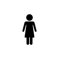 Female icon logo design. woman sign and symbol