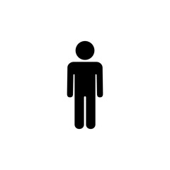 Man icon logo design. male sign and symbol. human symbol