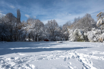 Panorama of South Park in city of Sofia, Bulgaria
