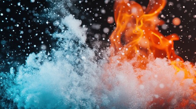 Fire and ice blend with dynamic contrast.