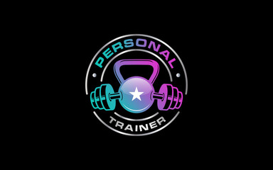 Illustration graphic vector of personal trainer logo design template