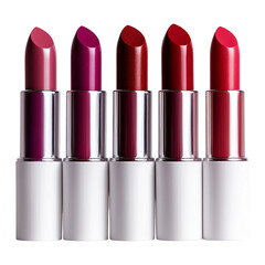 Fototapeta premium Vibrant Lipsticks In Various Shades on Transparent Background