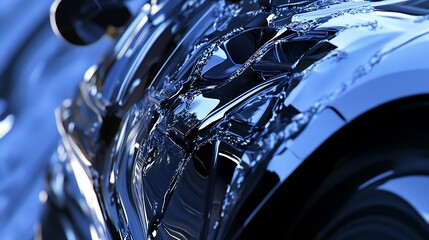 Abstract Futuristic Car Design. Concept of Modern Technology and Innovation.