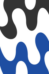 abstract wave design black color white background 