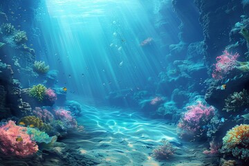 Obraz premium Underwater Scenes Background