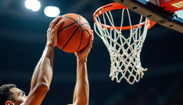 Basketball Player Shooting the Ball