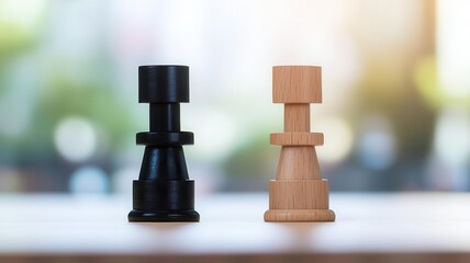 Abstract concept of two business structures merging, representing corporate negotiation strategies