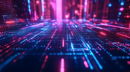 Abstract Digital Network Pathway Visualisation