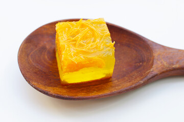 Thai sweet egg floss jelly