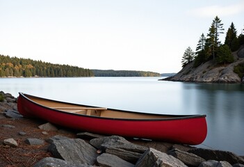 Fototapeta premium boat on lake